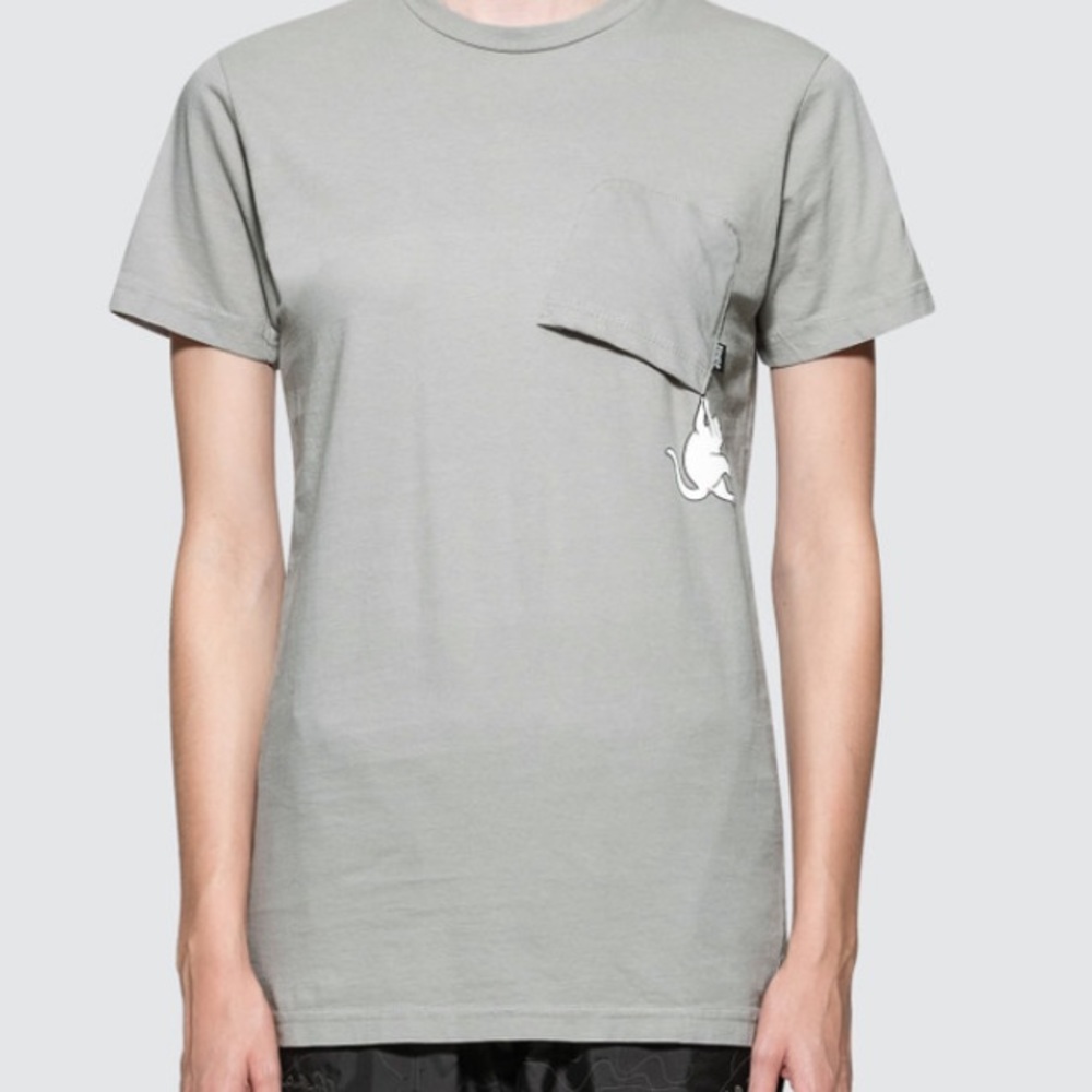 Hang In There Unisex Cat Pocket Tee